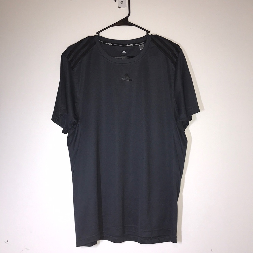 Adidas gray short sleeve shirt